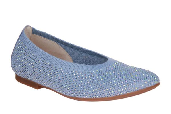 Gabor Ballerina Blauw Steentjes  (84.146-46) - Caramel (Sint-Job-in-’t-Goor)