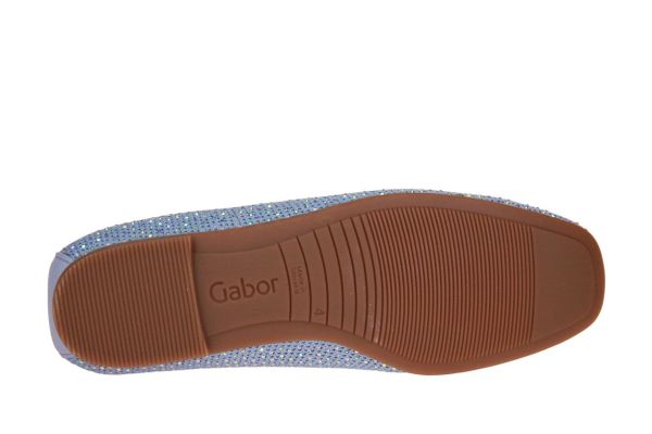 Gabor Ballerina Blauw Steentjes  (84.146-46) - Caramel (Sint-Job-in-’t-Goor)
