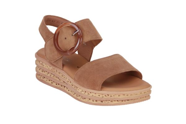 Gabor Best Fitting Sandaal Cognac  (84.550-14) - Caramel (Sint-Job-in-’t-Goor)