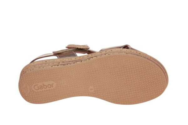 Gabor Best Fitting Sandaal Metallic Goud  (84.556-62) - Caramel (Sint-Job-in-’t-Goor)