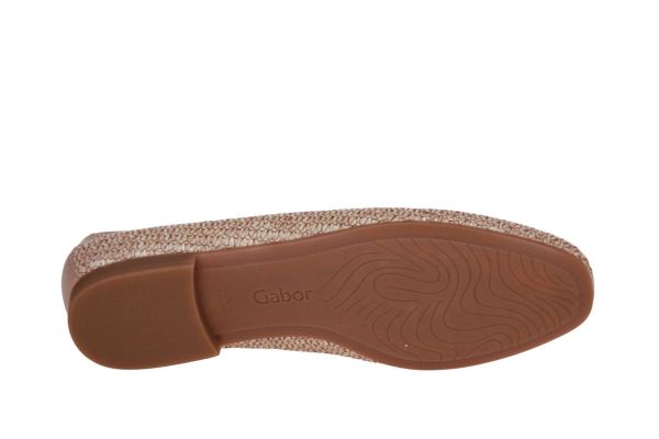 Gabor Raffia Moccasin Beige  (85.214-44) - Caramel (Sint-Job-in-’t-Goor)