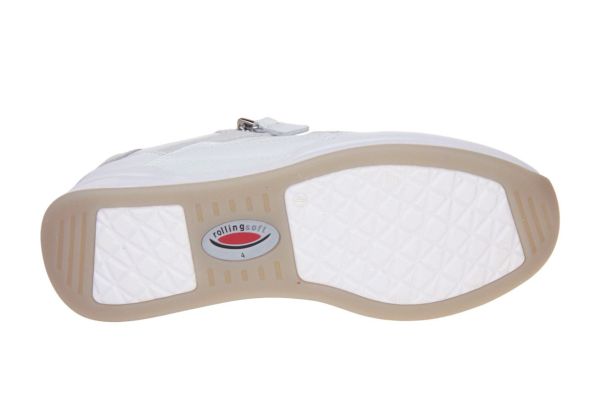 Gabor Rollingsoft Sneaker Wit  (86.958-50) - Caramel (Sint-Job-in-’t-Goor)