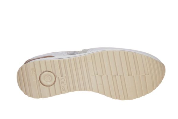 Gabor Beige-Gouden Sneaker H-leest  (86.524-61) - Caramel (Sint-Job-in-’t-Goor)