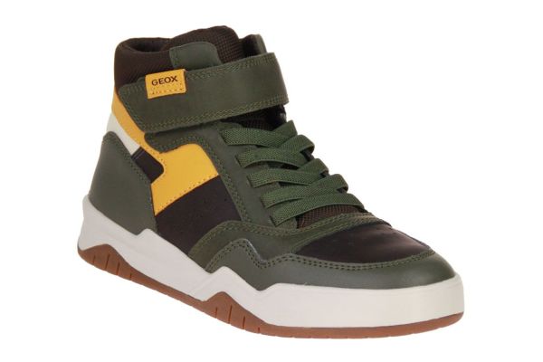 Geox Perth Groen Hoge Sneaker  (J367RF-C0966) - Caramel (Sint-Job-in-’t-Goor)