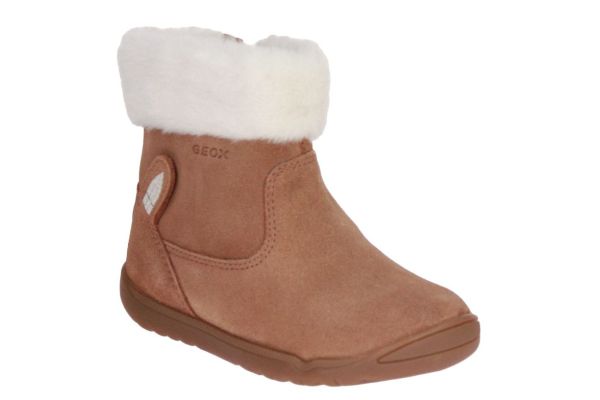 Geox Macchia Cognac Enkellaarsje Pels  (B564PA-C6627) - Caramel (Sint-Job-in-’t-Goor)