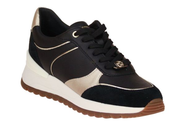Geox Desya Sneaker Zwart-Goud  (D5500A-C9258) - Caramel (Sint-Job-in-’t-Goor)
