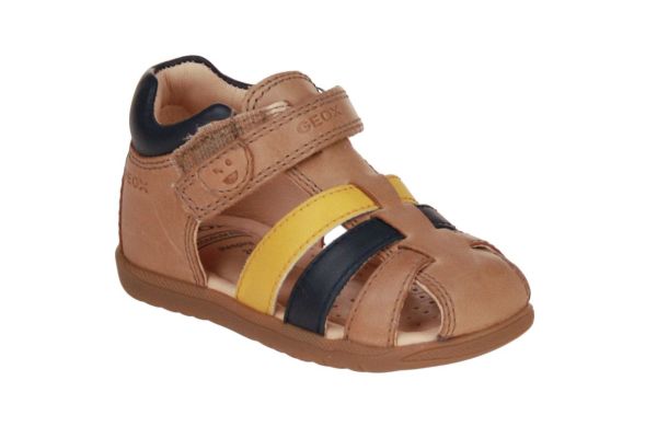 Geox Macchia Sandaal Camel-Blauw  (B254VA-CT6F4) - Caramel (Sint-Job-in-’t-Goor)