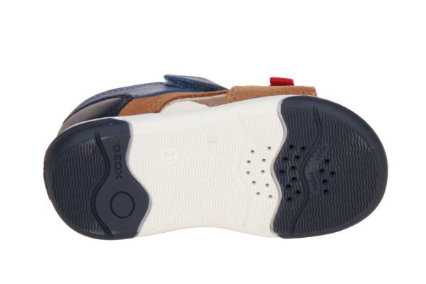 Geox Zapito Sandaal Camel-Blauw  (B556EB-C5G4M) - Caramel (Sint-Job-in-’t-Goor)