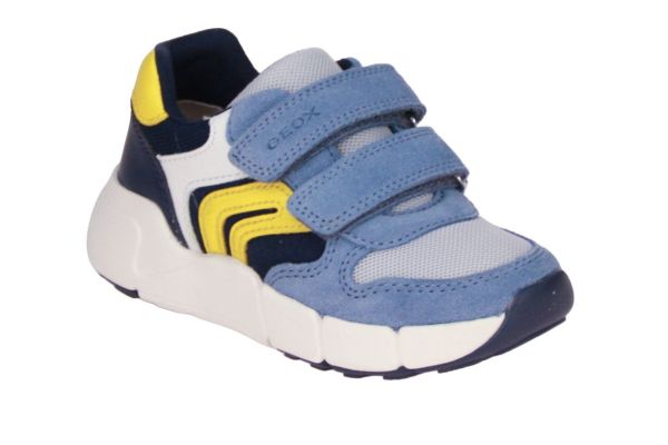 Geox Flexyper Mini Sneaker Blauw-Geel  (B656GC-C4261) - Caramel (Sint-Job-in-’t-Goor)