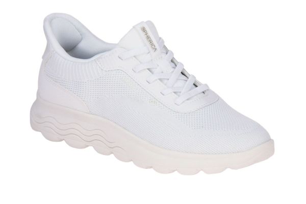 Geox Spherica Plus Sneaker White  (D557MA-C1000) - Caramel (Sint-Job-in-’t-Goor)