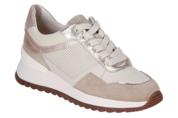Geox Desya Sneaker Papyrus/Light Gold  (D6500A-C1S2L) - Caramel (Sint-Job-in-’t-Goor)
