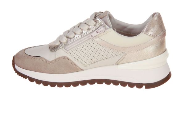 Geox Desya Sneaker Papyrus/Light Gold  (D6500A-C1S2L) - Caramel (Sint-Job-in-’t-Goor)