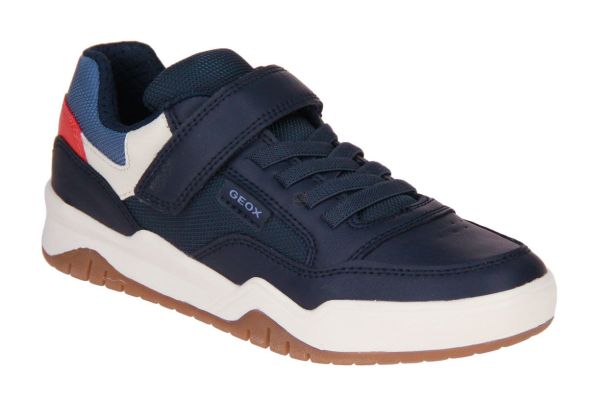 Geox J Perth Velcroschoen Blauw  (J367RE-C4002) - Caramel (Sint-Job-in-’t-Goor)