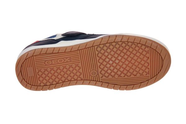 Geox J Perth Velcroschoen Blauw  (J367RE-C4002) - Caramel (Sint-Job-in-’t-Goor)