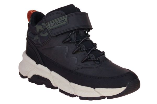 Geox Flexyper Plus Waterproof Hoge Sneaker Zwart  (J36LCG-C0033) - Caramel (Sint-Job-in-’t-Goor)