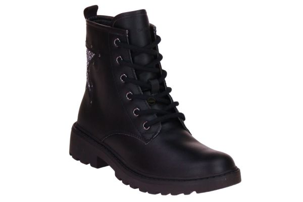 Geox Casey Veterboot Zwart  (J9420G-C91B1G) - Caramel (Sint-Job-in-’t-Goor)
