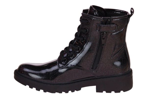 Geox Casey Veterboot Lak Zwart  (J9420G-C9999) - Caramel (Sint-Job-in-’t-Goor)