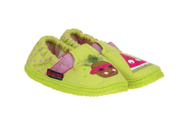 Giesswein Achau Groene Pantoffel  (50078-417) - Caramel (Sint-Job-in-’t-Goor)