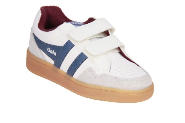 Gola Eagle Strap Wit-Blauw  (CKA530WE WHITE BURGUNDY) - Caramel (Sint-Job-in-’t-Goor)