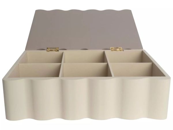 Gusta Sunday Theedoos 6 Vaks 24x17cm  (02150480) - Caramel (Sint-Job-in-’t-Goor)