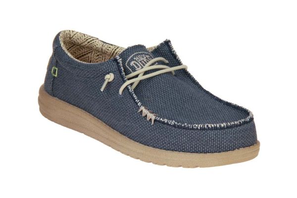 Heydude Wally Braided Blue Night  (HD400003-4NM) - Caramel (Sint-Job-in-’t-Goor)