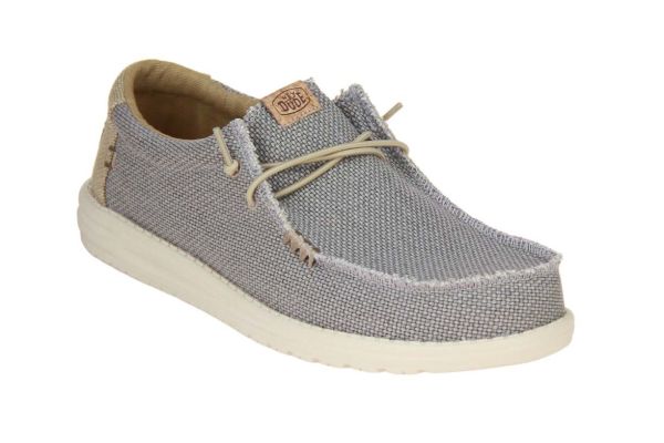 Heydude Wally Braided Flannel Grey/Olive Grey  (HD400003-1YF) - Caramel (Sint-Job-in-’t-Goor)