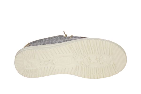 Heydude Wally Braided Flannel Grey/Olive Grey  (HD400003-1YF) - Caramel (Sint-Job-in-’t-Goor)