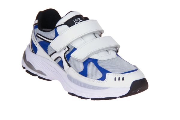 Hip Velcroschoen Wit-Blauw  (H1762/262-44CO) - Caramel (Sint-Job-in-’t-Goor)