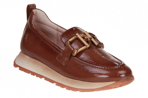 Hispanitas Kansas Moccasin Bruin Lak  (254386-I25) - Caramel (Sint-Job-in-’t-Goor)
