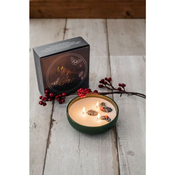 Home Society Candle Holly Bowl  (694387-600) - Caramel (Sint-Job-in-’t-Goor)