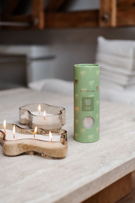 Home Society Kaars Sand Wax Greige  (854294-160) - Caramel (Sint-Job-in-’t-Goor)