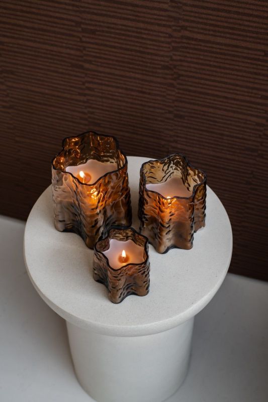 Home Society Kaars Bark L Bruin  (695263-300-l) - Caramel (Sint-Job-in-’t-Goor)