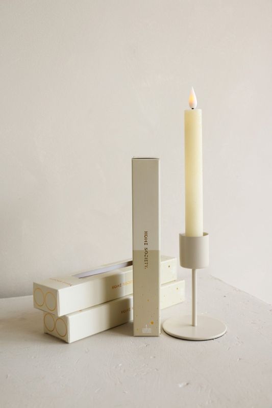 Home Society LED Dinerkaarsen Recharge Set 2 Gebroken Wit  (730001-105) - Caramel (Sint-Job-in-’t-Goor)