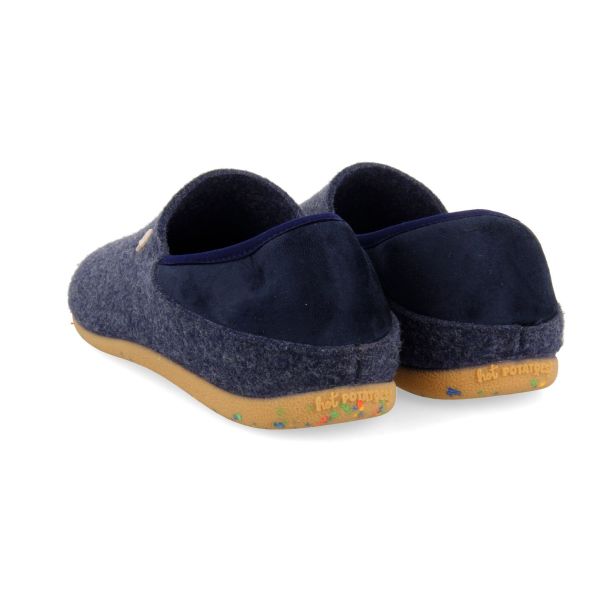 Hot Potatoes 92109 Pantoffel Blauw  (HP92109-06) - Caramel (Sint-Job-in-’t-Goor)