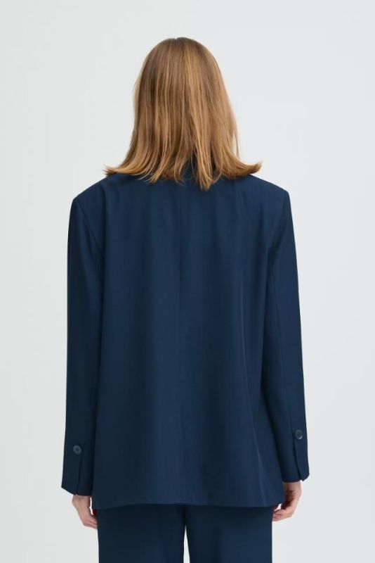 Ichi Ihfava Oversize Blazer Dark Navy  (IHFAVA-194013) - Caramel (Sint-Job-in-’t-Goor)