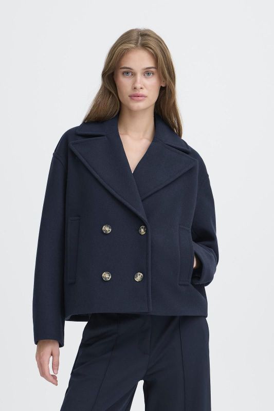 Ichi Jamie Jacket Total Eclipse Solid  (20123834-202293 total eclipse) - Caramel (Sint-Job-in-’t-Goor)