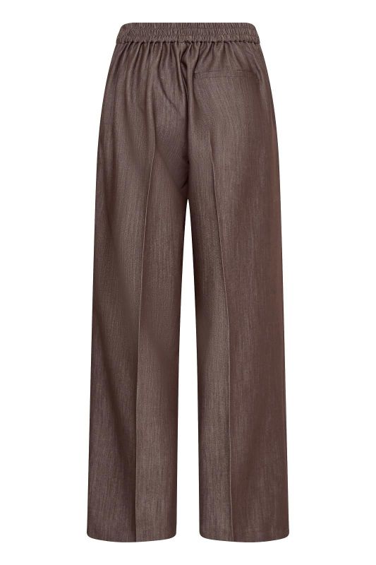 Ichi Jumi Trousers Coffee Bean Melange - Donkerbruin  (20124431 COFFEE BEAN MEL) - Caramel (Sint-Job-in-’t-Goor)