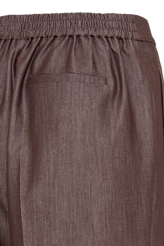 Ichi Jumi Trousers Coffee Bean Melange - Donkerbruin  (20124431 COFFEE BEAN MEL) - Caramel (Sint-Job-in-’t-Goor)