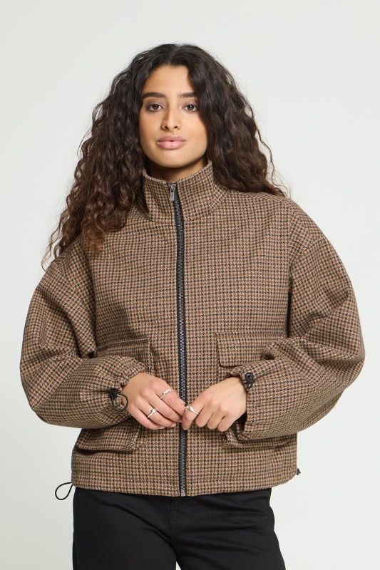 Ichi Esolu Jacket Brown Che  (20126637 BROWN CHE) - Caramel (Sint-Job-in-’t-Goor)