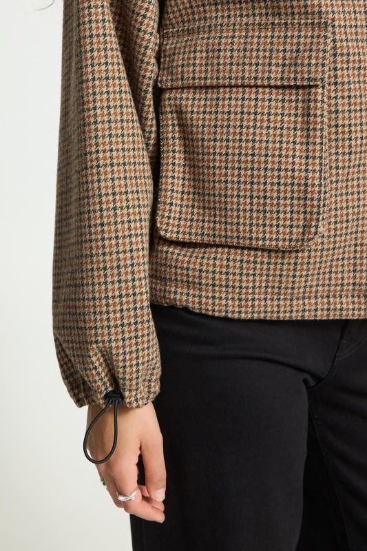 Ichi Esolu Jacket Brown Che  (20126637 BROWN CHE) - Caramel (Sint-Job-in-’t-Goor)