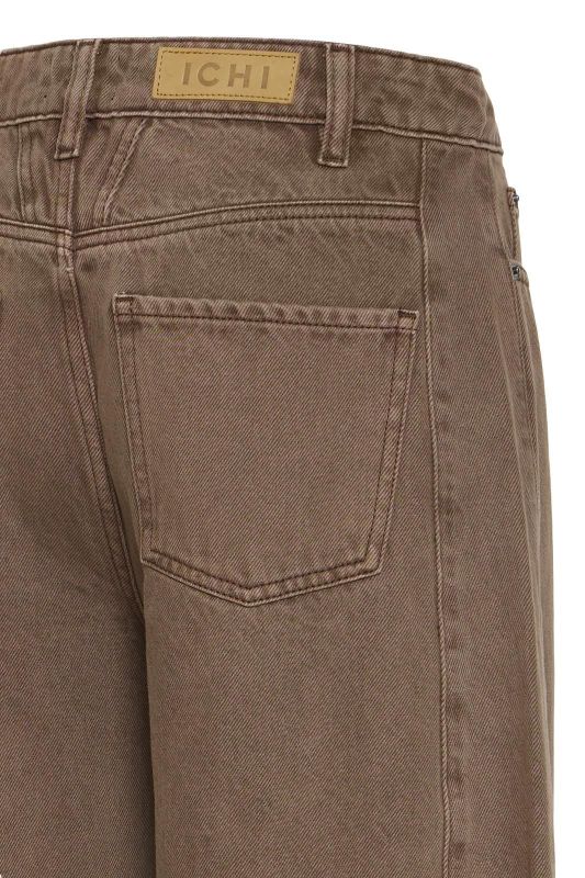 ICHI Blich Barrel PA Demin Brown Washed 32