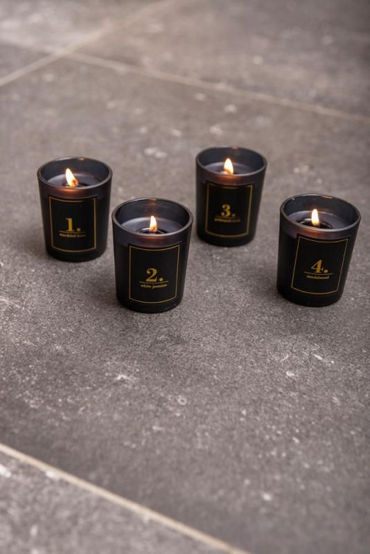 Senza Geurkaarsen Giftbox Zwart  (24837) - Caramel (Sint-Job-in-’t-Goor)