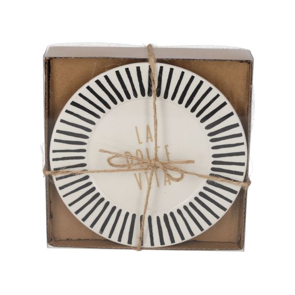Jens Living La Dolce Vita Bordjes Zwart  (25543) - Caramel (Sint-Job-in-’t-Goor)