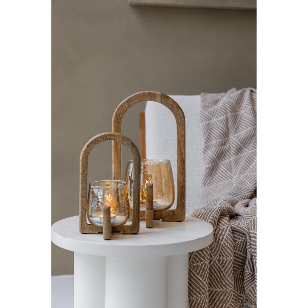 Jens Living Lantaarn Ravi Natural Small  (25663) - Caramel (Sint-Job-in-’t-Goor)