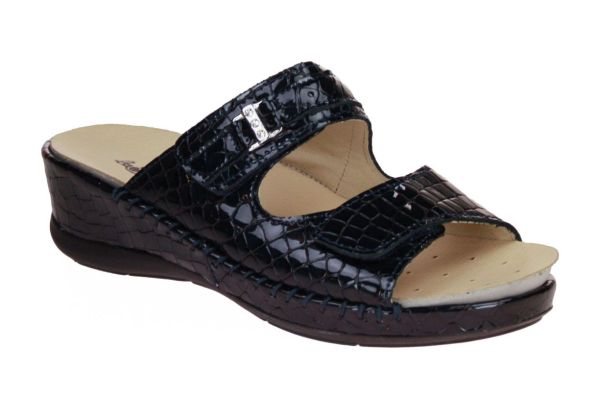 La Plume Ibiza Slipper Blauw  (738-1963R) - Caramel (Sint-Job-in-’t-Goor)