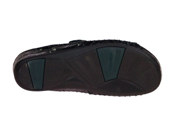 La Plume Ibiza Slipper Blauw  (738-1963R) - Caramel (Sint-Job-in-’t-Goor)