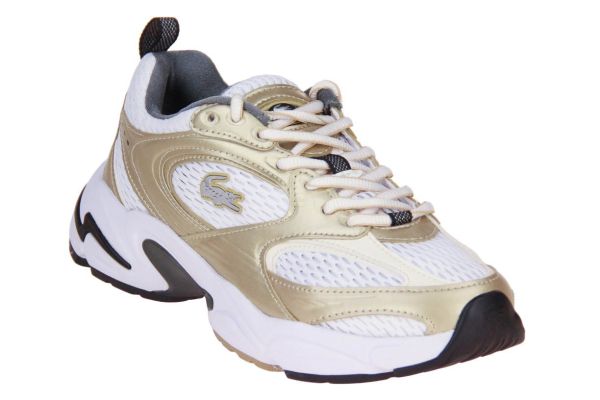Lacoste Storm 96 Sneaker Wit-Goud  (751SFA004421661) - Caramel (Sint-Job-in-’t-Goor)