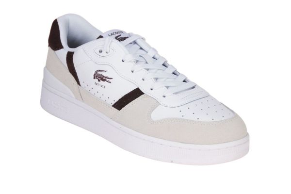 Lacoste T-Clip Set Sneaker Wit-Bruin  (751SMA0168-V0661) - Caramel (Sint-Job-in-’t-Goor)