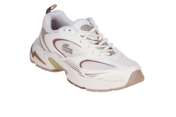 Lacoste Storm 96 Offwhite/Light Brown  (752SFA00272R263) - Caramel (Sint-Job-in-’t-Goor)