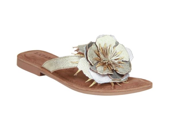Lazamani Hilde Slipper Goud  (33796 GOLD) - Caramel (Sint-Job-in-’t-Goor)